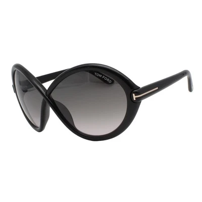 Tom Ford Jada TF 1070 01B Shiny Black Gradient Womens Sunglasses 68-5-125 W/Case - Image 1 of 4