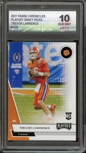 Tarjeta de playoff Trevor Lawrence 2021 Panini Chronicles Draft Picks #379 gema como nueva 10 - Imagen 1 de 2