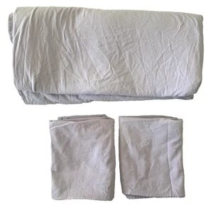 Ikea ANGSLILJA Full Queen Duvet Cover 2 Pillowcases Bed Set Lavender Lilac - Picture 1 of 4