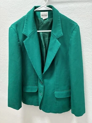 Blazer Leslie Fay Mujer Talla 8 Verde Vintage/Retro - Usado Una Vez Foto 1 de 4