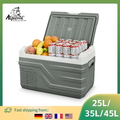 Alpicool DC 25L 35L 45L Portable Car Refrigerator 12 Volt Compressor Fridge - Image 1 of 4