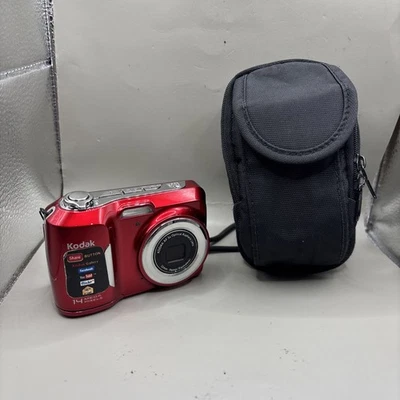 Kodak EasyShare C183 14m0mp Digital Camera With Case Red - Tested - Image 1 of 4
