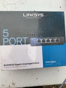 NEW Linksys 5 Port Business Gigabit Unmanaged Ethernet Switch 1000Mbps LGS105 - Picture 1 of 1