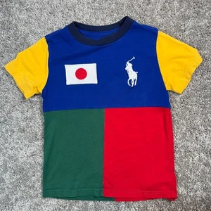Polo Ralph Lauren Japan Toddler 4/4T Colorblock Short Sleeve Shirt - Picture 1 of 7