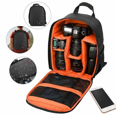 Camera Backpack Shoulder Bag Case for Canon Nikon Sony DSLR Digital Waterproof - Image 1 of 4