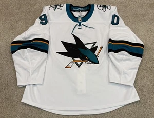Camiseta deportiva San Jose Sharks auténtica MIC Adidas Training Camp Pro Stock 56 Moberg - Imagen 1 de 12