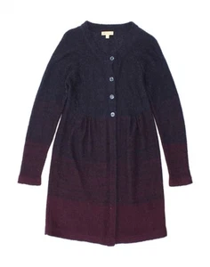 MONSOON Womens Cardigan Sweater UK 12 Medium Navy Blue Colourblock AB11 - Picture 1 of 3