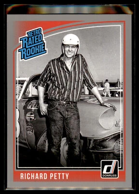 2019 Donruss Racing NASCAR Retro Rated Rookie SILVER Parallel #17 Richard Petty - Image 1 of 2