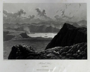 1820 Old Antique 19th Century Aquatint Keswick Lake Saddleback Westall Scarce - Picture 1 of 2