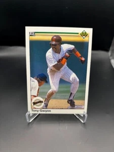 Tony Gwynn 1990 Upper Deck #344 Baseball Cards San Diego Padres Baseball Card - Imagen 1 de 2