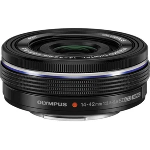 M.Zuiko 14-42mm f/3.5-5.6 EZ Lens for Olympus Panasonic M4/3 Mount Cameras Black - Picture 1 of 8