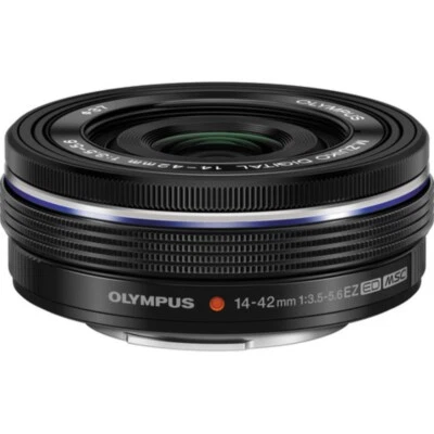 M.Zuiko 14-42mm f/3.5-5.6 EZ Lens for Olympus Panasonic M4/3 Mount Cameras Black - Image 1 of 4