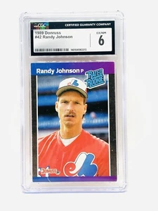 RANDY JOHNSON 1989 DONRUSS RATED ROOKIE #42 CGC 6 EX/NM POP 10/253 - Picture 1 of 2