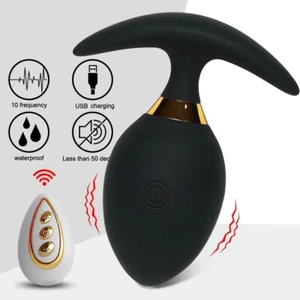 Vibrating-Anal-Prostate-Massage-Butt-Plug-G-spot-Vibrator-Sex-Toy-for-Men-Women - Picture 1 of 10