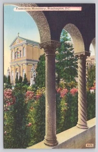 Postkarte Washington DC Franziskanerkloster Memorial Kirche des Heiligen Landes - Bild 1 von 2