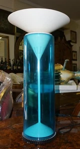 LAMPADA IN VETRO DI MURANO CELESTE E BIANCO - FOSCARINI KIGO' - VINTAGE - DESIGN - Imagen 1 de 10