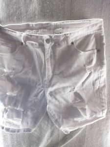 vip jeans sz 14 roll cuffed denim shorts