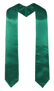 Plain Graduation Stole for Unisex Adults Sash 60" Long 16 Colors - Picture 1 of 7