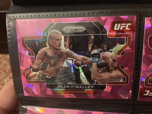 2022 UFC Prizm Pink Cracked Ice Suga Sean O’Malley SSP Clean Centered No. 60