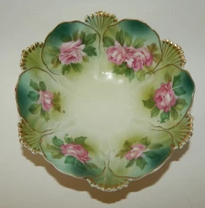 R S Prusia Cuenco 3 Patas - Rosas Rosas - Marca Roja - Imagen 1 de 5