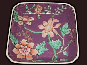 Vintage Porzellan handbemalt chinesisch japanisch asiatisch Schmuck Schale - Bild 1 von 3