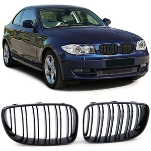 Kühlergrill Doppelsteg Performance Glanz passt für BMW E81 E82 E87 E88 ab 2007 - Picture 1 of 7