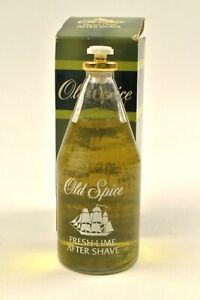 Old Spice LIME AFTER SHAVE 4 1/4 OZ. Shulton w/ Green Box New Star Top Vintage 