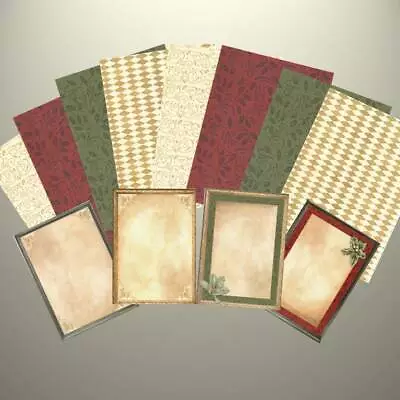 Creative Memories - HOLLY DAZZLE - 4 X JOURNAL BOXES - 8 X PHOTO MATS Christmas • 3.29€