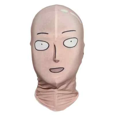 New One Punch Man Wanpanman Saitama Mask Balaclava Hood Cosplay - Image 1 of 4