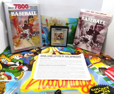 RealSports Baseball Atari 7800 Complete CIB Excellent  Tested and Working - Image 1 of 4