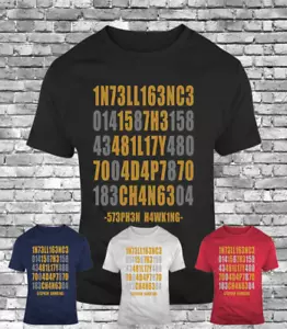 Intelligence is the Ability to Adapt Change Stephen Quotes Hawking Camiseta Hombre - Imagen 1 de 5