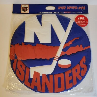 NOS Vintage MDV New York NY Islanders Soft Sport Art Pennant 20" Retro NHL - NEW - Image 1 of 4