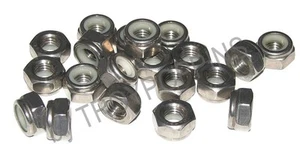 20-SS M10-1.5 TUERCAS DE BLOQUEO HEXAGONALES NYLOC NAILON ACERO INOXIDABLE TIPO A2 SUJETADOR 10MM - Imagen 1 de 1