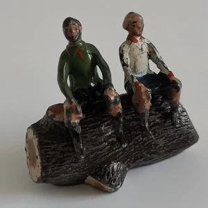 Britains Lead Garden Seesaw See-Saw Tree Log With Boy And Girl. No Beam - Imagen 1 de 17