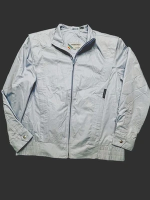 Женский размер 9/10 членов только Rainbow ярлык 80-х светло-синий куртка наплечные подушечки - Изображение 1 из 4