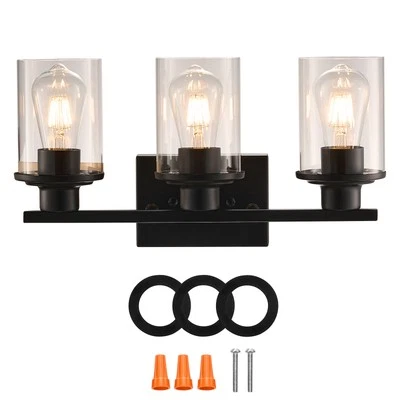 3-Light Bathroom Light Fixtures Modern Vanity Light Lamp Fixtures over Mirror - Image 1 of 4