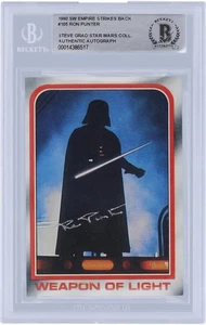 Tarjeta autenticada Ron Punter Star Wars autografiada 1980 Topps #105 BAS - Imagen 1 de 1