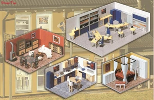 Gaugemaster Fordhampton Building Interiors Kit 1:76 Scale, OO Scale - Picture 1 of 1