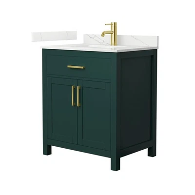 Colección Wyndham WCG2424-30S-QTZ-UNSMXX Beckett 30" - Cuarzo verde/giotto Foto 1 de 4