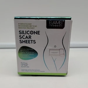 Silicone Scar Sheets 1.6” x 60" Tape Roll Strips Elaimei Gel Patch Exp 12-25-25 - Picture 1 of 6