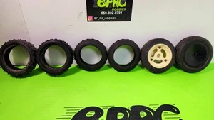 Vintage RC 10 FRONT TIRES AND WHEELS LOT,SCHUMACHER, PROLINE, TEAM ASSOCIAT USED - Picture 1 of 11