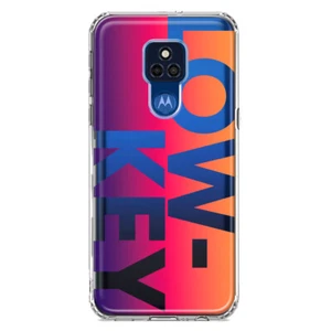 For Motorola Moto G Play 2021 Shockproof Case Pink Funny Text Quote Low Key - Picture 1 of 6