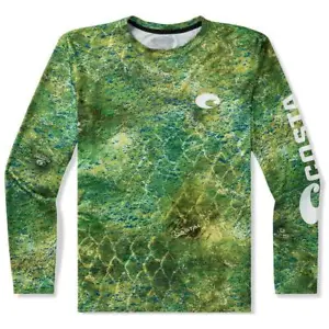40% Off Costa Tech Mossy Oak Fishing Sun Shirt | Green | UPF 50 - Picture 1 of 2