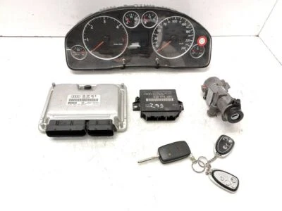 Audi A6 S6 C5 4B 2002 Diesel Motor ECU Kit Y Set de Bloqueo 4B1907401D VEI75791 - Image 1 of 4