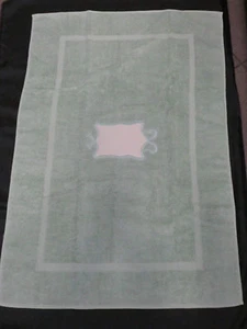 TEPPICH FROTTEE LÄUFER BADEZIMMER MIT STICKEINSATZ - Bild 1 von 1