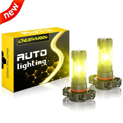 2x 5202 LED Fog Light Bulbs Golden Yellow For Chevrolet Tahoe 2007-2014 2015 - Image 1 of 4
