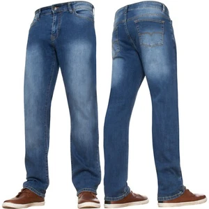 Hombre Stretch Jeans Casual para Trabajo Denim Pierna Recta Estándar Grande Alto - Imagen 1 de 15