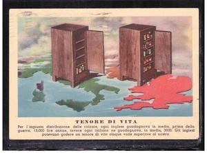 Cartolina Militare Le Ragioni della Nostra Guerra TENORE DI VITA K4553 - Picture 1 of 2