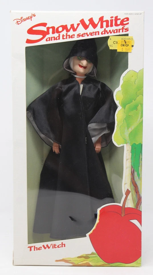 Vintage 1980s Disney Snow White The Witch Doll by Bikin Bn-1500