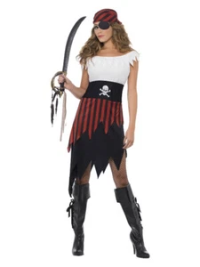 Pirate Wench Costume, Black - Picture 1 of 13